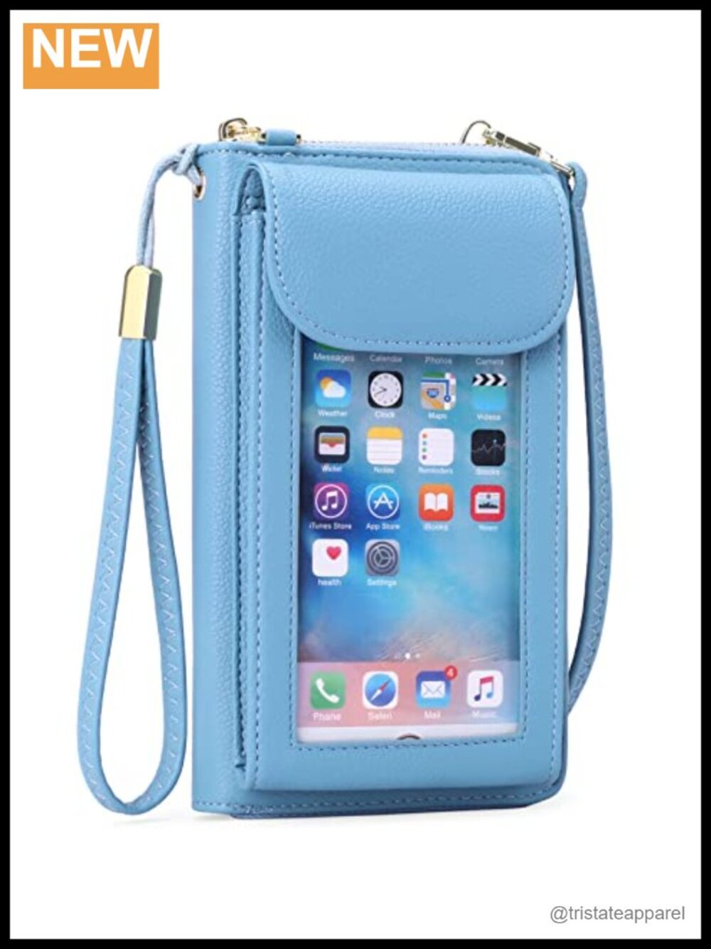 PU Leather Small Cell Phone Crossbody Bag RFID Wallet Purse